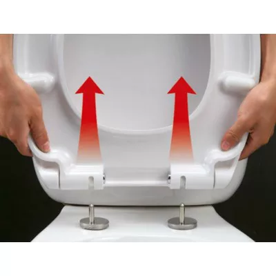 Sapho Lena WC ülőke fém zsanér softclose levehetőn 1703 113