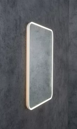 FLOAT tükör LED világítással, 60x80cm, fehér (22572)