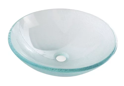 Sapho BEAUTY ICE üvegmosdó, átm:42x14cm,