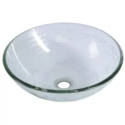 Sapho BEAUTY RIPPLE üvegmosdó, átm:42x14cm