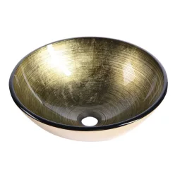 Sapho BEAUTY FIANNA üvegmosdó, átm:42x14cm, bronz