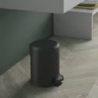 Sapho POTTY fém szemetes SoftClose matt fekete SAPHO-330914