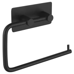 öntapadós WC-papírtartó, matt fekete (33211)