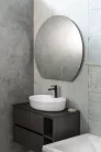 DARA CUT LED tükör fűtőszállal, 20W, átm.:100x90cm (34900CI)