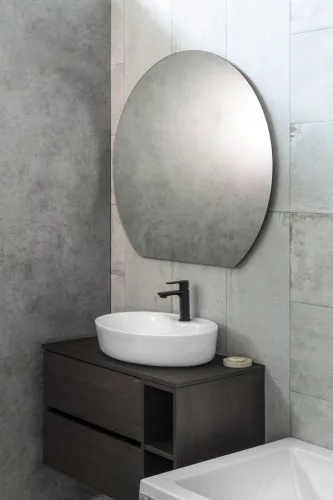 DARA CUT LED tükör fűtőszállal, 20W, átm.:100x90cm (34900CI)