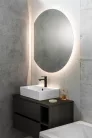 DARA CUT LED tükör fűtőszállal, 20W, átm.:100x90cm (34900CI)