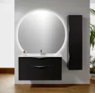 DARA CUT LED tükör fűtőszállal, 20W, átm.:100x90cm (34900CI)