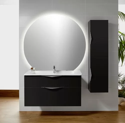 DARA CUT LED tükör fűtőszállal, 20W, átm.:100x90cm (34900CI)