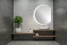 DARA CUT LED tükör fűtőszállal, 20W, átm.:100x90cm (34900CI)