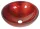 Sapho MURANO ROSSO üvegmosdó, átm:40x14cm, piros