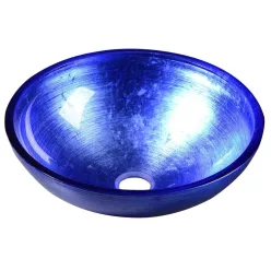 Sapho MURANO BLU üvegmosdó, átm:40x14cm, kék