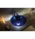Sapho MURANO BLU üvegmosdó, átm:40x14cm, kék