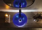 Sapho MURANO BLU üvegmosdó, átm:40x14cm, kék