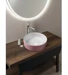 Sapho ARDEA kerámiamosdó, átm.:41cm, rózsaszín