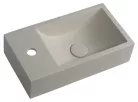 Sapho SMALL CREST betonmosdó, balos, 40x22cm, homokkő
