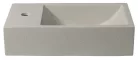 Sapho SMALL CREST betonmosdó, balos, 40x22cm, homokkő