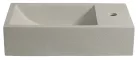 Sapho CREST jobbos beton kézmosó, falra szerelhető, 40×22 cm, bézs (AR413)