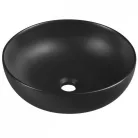 Sapho RONDANE pultra szerelhető mosdó matt fekete 40 cm SAPHO-AR435B rajz