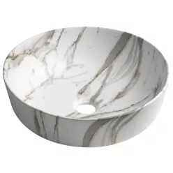 Sapho RONDEA kerámiamosdó, átm.:41cm, bianco carrara