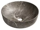 Sapho RONDEA kerámiamosdó, átm.:41cm, breccia mramor