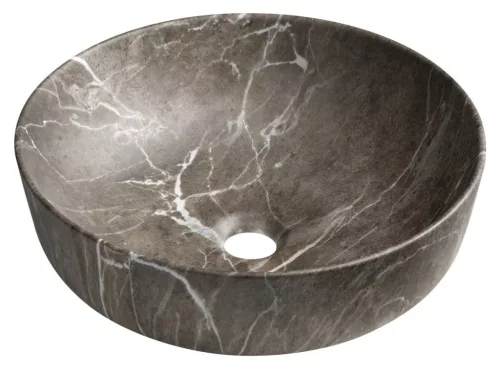 Sapho RONDEA kerámiamosdó, átm.:41cm, breccia mramor