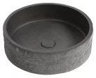 Sapho ISPIR betonmosdó, átm.:40cm, fekete gránit