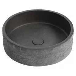 Sapho ISPIR betonmosdó, átm.:40cm, fekete gránit