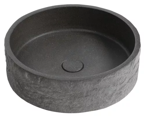 Sapho ISPIR betonmosdó, átm.:40cm, fekete gránit
