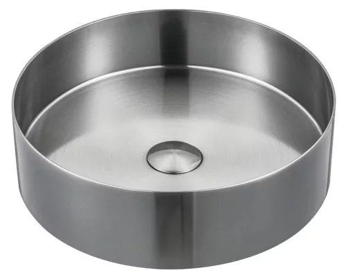 Sapho AURUM mosdó klik-klak lefolyóval, átm.:38cm, szálcsiszolt INOX