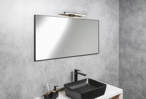Sapho CHICAGO LED világítás, 400x120x40mm, 8W, 230V, matt fekete