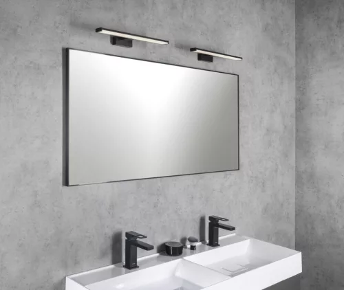 Sapho CHICAGO LED világítás, 400x120x40mm, 8W, 230V, matt fekete