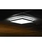 Sapho SILVER mennyezeti lámpa, 28x28cm, 10W, 230V, 3000K/4000K/6500K, króm