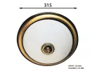 Sapho GLOSTER mennyezeti lámpa 2x E14, 40W, 230V, bronz