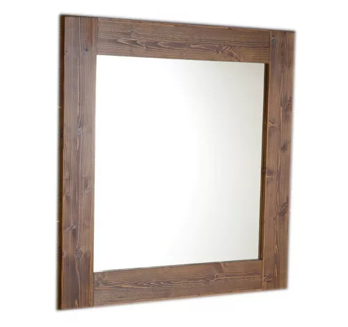 BRAND tükör, fa kerettel, 800x800 mm (BA051S)