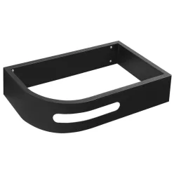   PULSE konzol törölközőtartóval, jobbos, 75x45cm, matt fekete (BM658-CP)