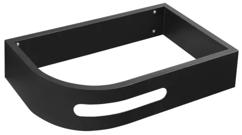 PULSE konzol törölközőtartóval, jobbos, 75x45cm, matt fekete (BM658-CP)