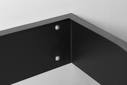 PULSE konzol törölközőtartóval, jobbos, 75x45cm, matt fekete (BM658-CP)