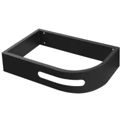   PULSE konzol törölközőtartóval, balos, 75x45cm, matt fekete (BM752-CL)