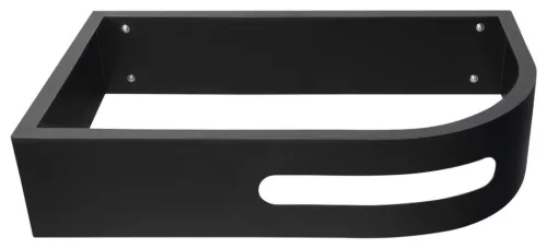 PULSE konzol törölközőtartóval, balos, 75x45cm, matt fekete (BM752-CL)