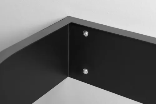 PULSE konzol törölközőtartóval, balos, 75x45cm, matt fekete (BM752-CL)