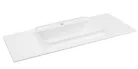 Sapho BRAHEA Rockstone mosdó és pult, 111,6x51,5cm, Rockstone, matt fehér