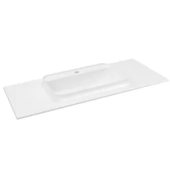 Sapho BRAHEA Rockstone mosdó és pult, 111,6x51,5cm, Rockstone, matt fehér