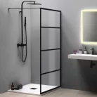 SAPHO Gelco Cure Black Walk-In zuhanyfal 80 cm fekete profil SAPHO-CB80 rajz1