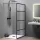 SAPHO Gelco Cure Black Walk-In zuhanyfal 80 cm fekete profil SAPHO-CB80 rajz1