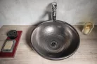 Sapho ATTILA kerámiamosdó, átm:42,5cm, metál