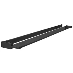   Walk-in falra szerelhető zuhanypolc törölközőtartóval, 60-140cm, černá mat (EG1425)