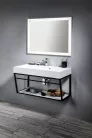 FLUT LED keretes tükör, 90x70cm, fehér (FT090)