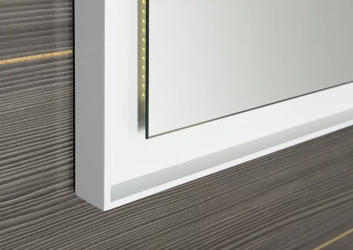 FLUT LED keretes tükör, 90x70cm, fehér (FT090)
