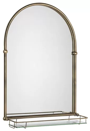 TIGA keretes tükör, 48x67cm, bronz (HZ206)