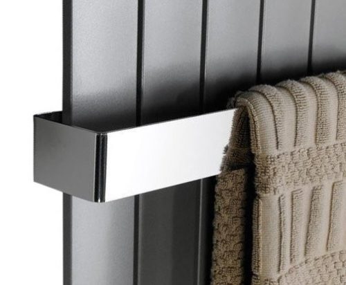 COLONNA törölközőtartó radiátorra, 450x74mm, polírozott inox (IRPA14)